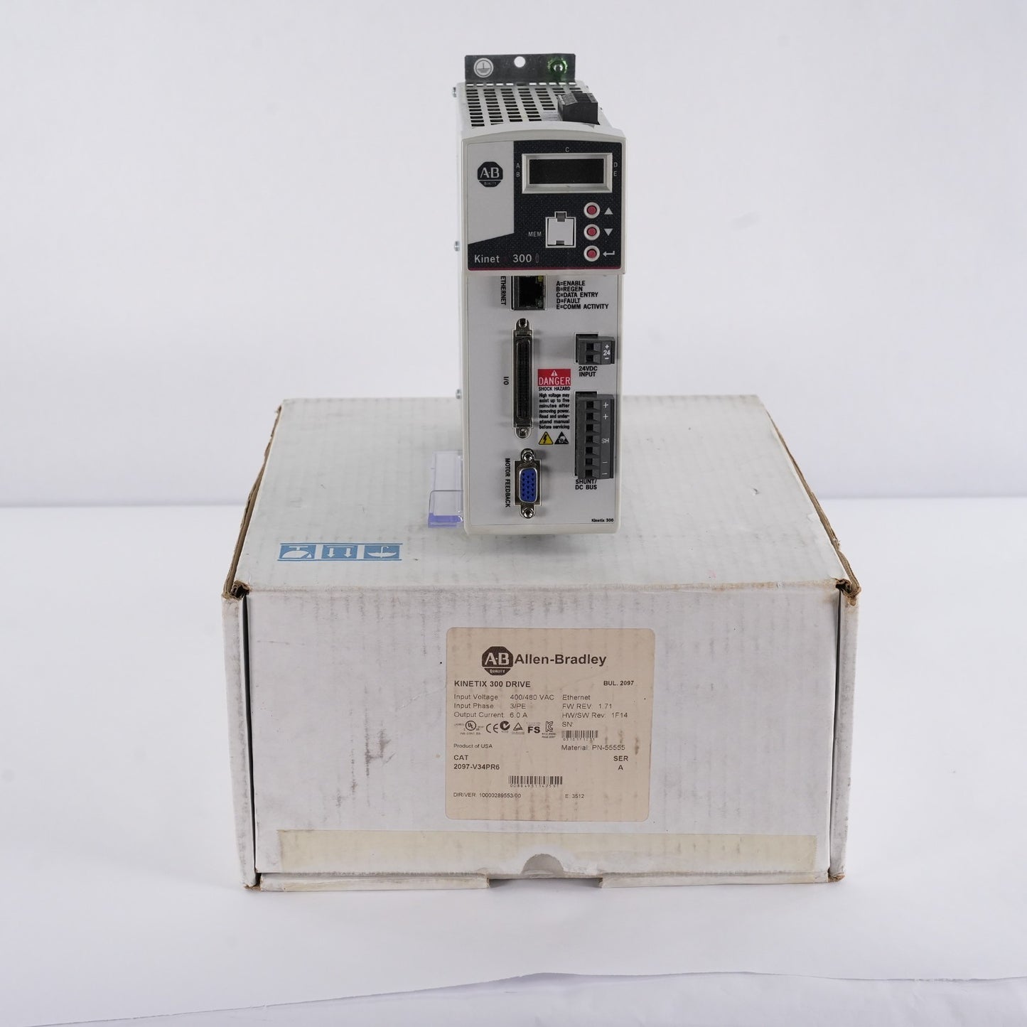 Allen Bradley 2097-V34PR6 /A Kinetix 300 Servo Drive 2097V34PR6 - Open Box