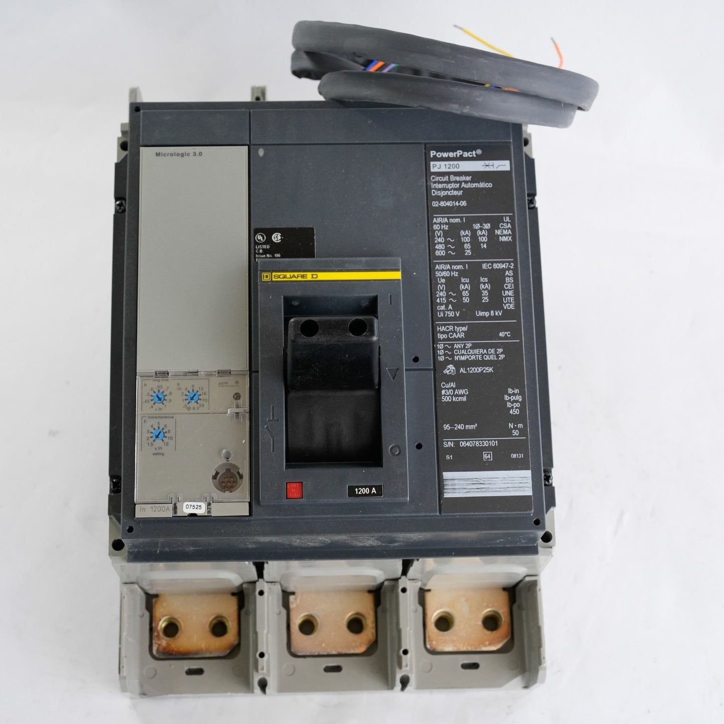 Square D 02-804014-06 PJ1200 Powerpact Circuit Breaker 0280401406 With Box