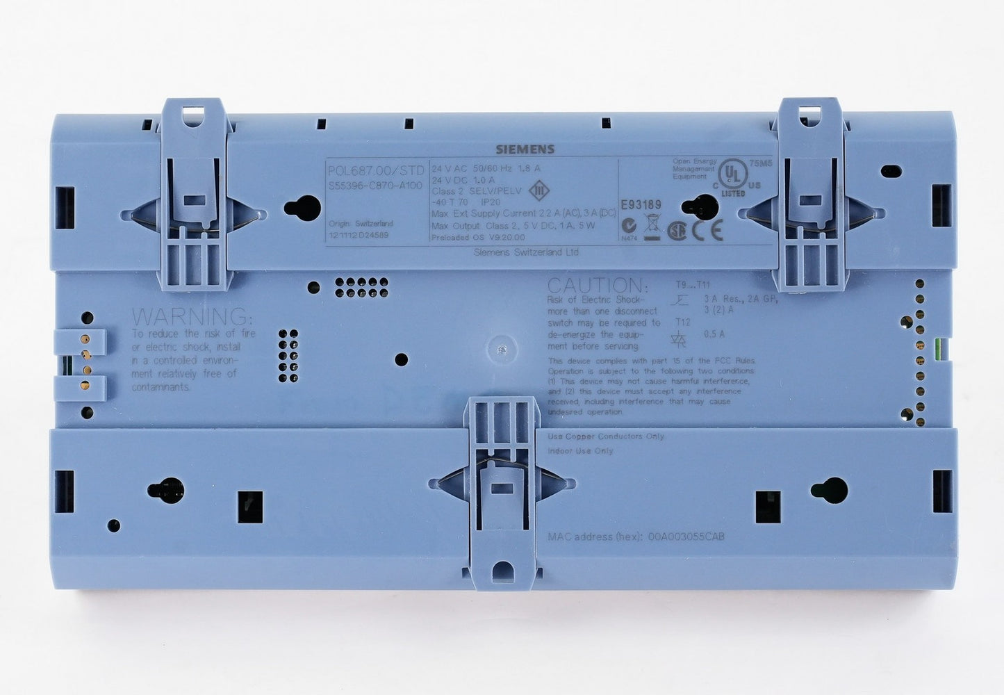 Siemens S55396-C870-A100 Controller POL687.00/STD - Switzerland