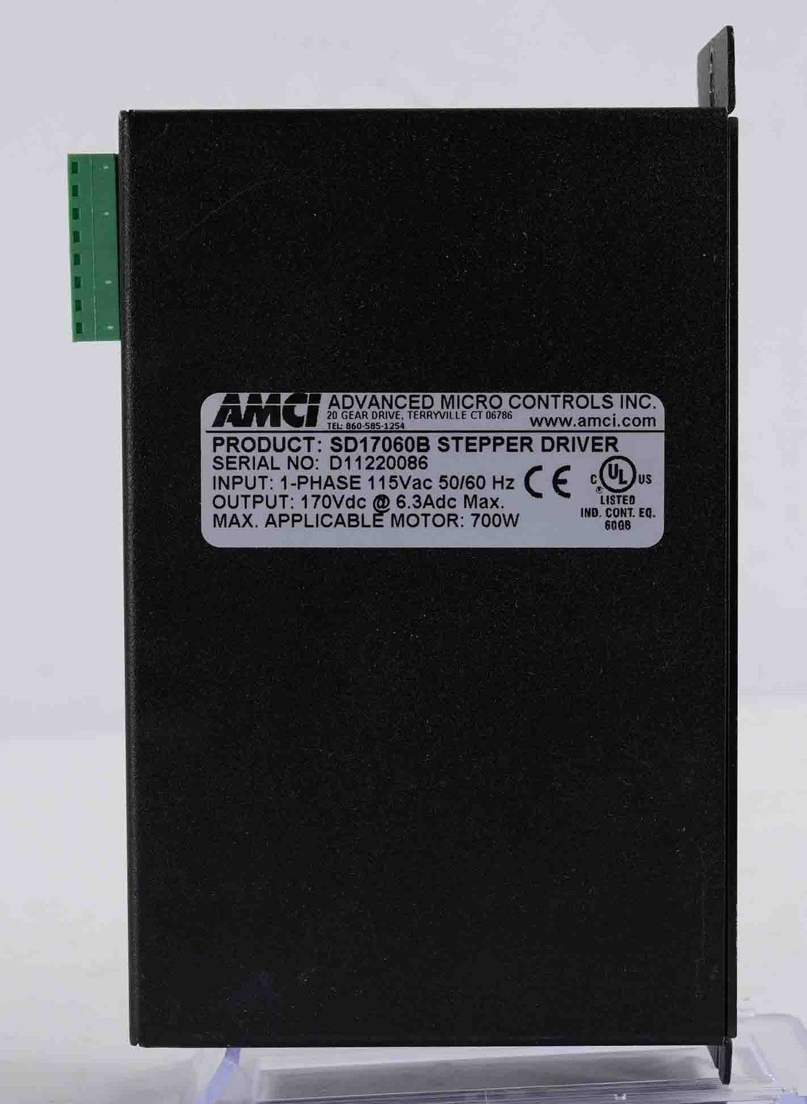 AMCI Advanced Micro Controls SD17060B Stepper Driver 1-Phase 115VAC 170VDC