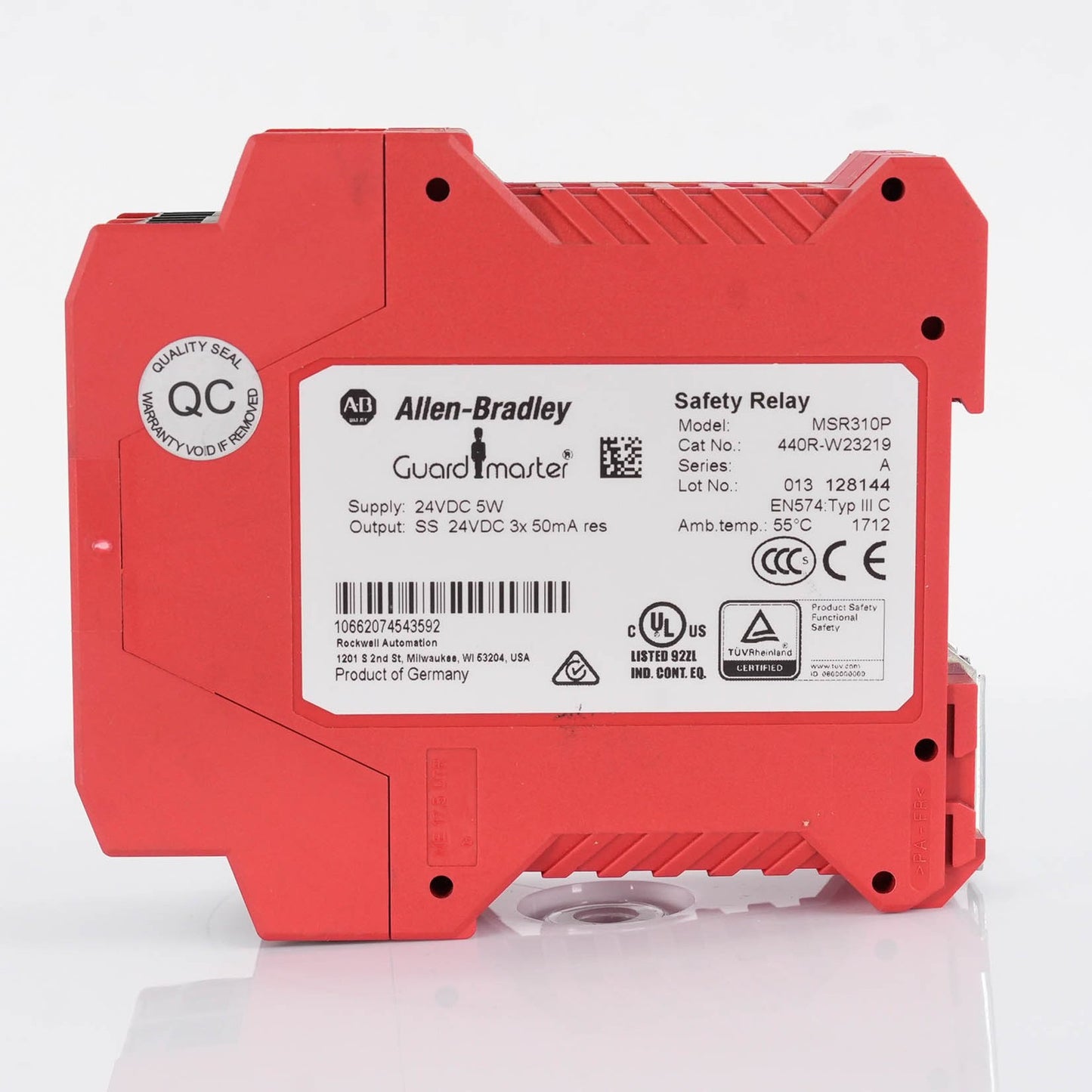 Allen Bradley 440R-W23219 Ser A Guardmaster GSR SI Safety Relay 24V DC MSR310P