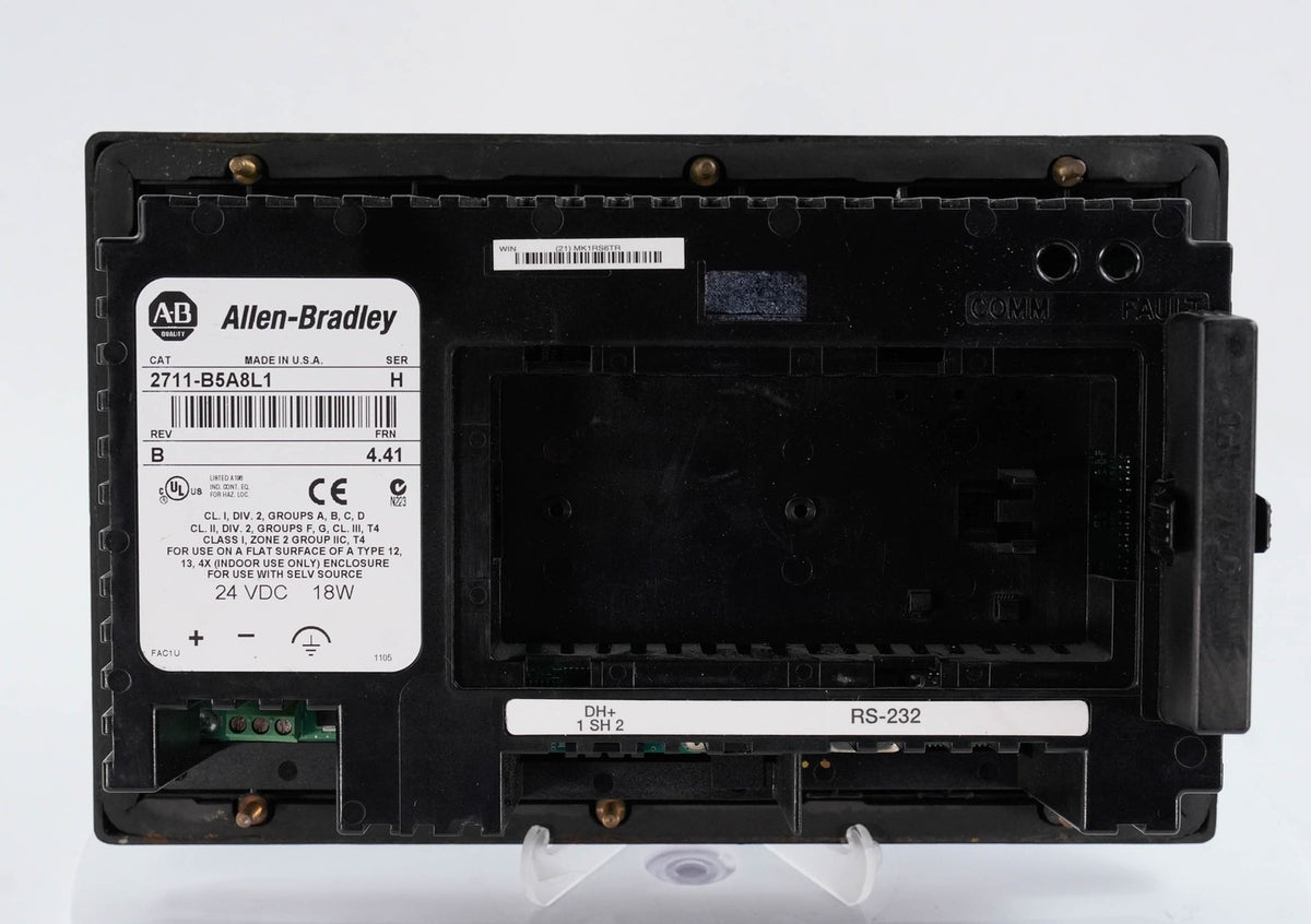 Allen Bradley 2711-B5A8L1 /H PanelView 550 HMI Keypad Touch 24VDC DH+ 2711B5A8L1
