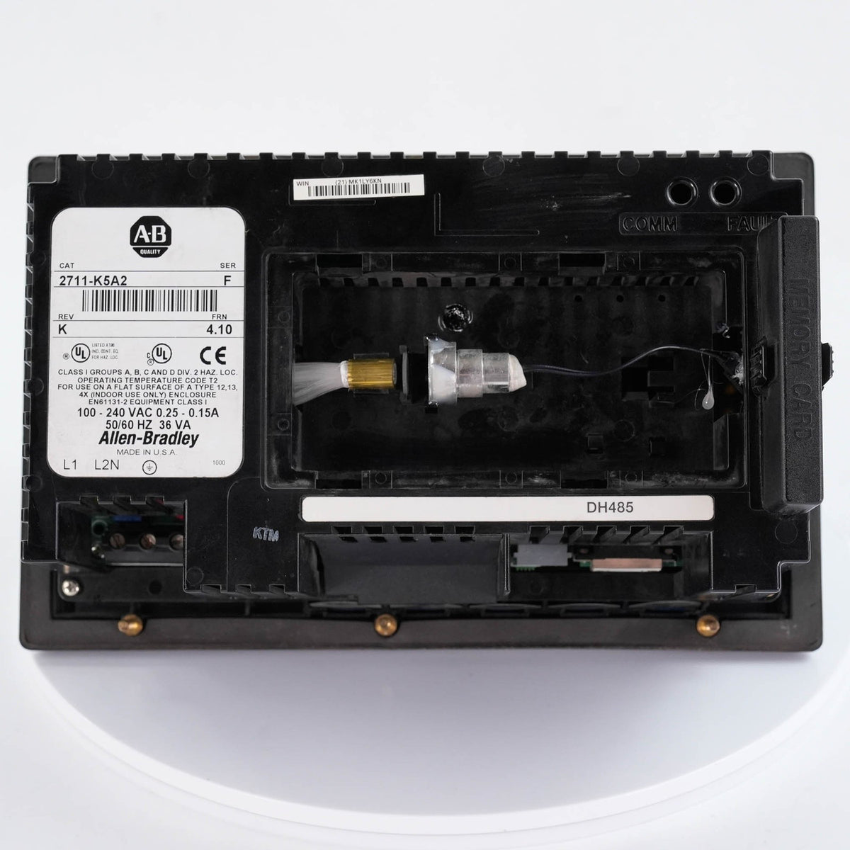 Allen Bradley 2711-K5A2 PanelView 550 Keypad HMI 120VAC DH-485 2711K5A2 Ser F