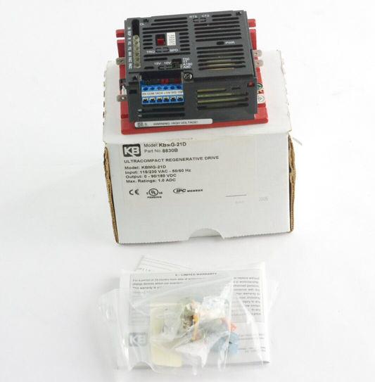 KB Electronics KBMG-21D (8830B) DC Chassis REGEN Drive 115/230VAC Input - Open