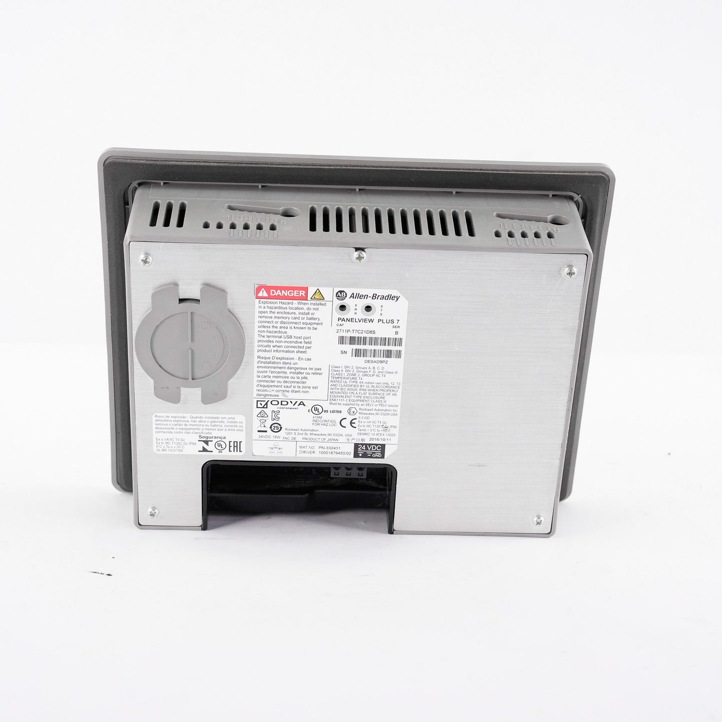 Allen Bradley 2711P-T7C21D8S /B PanelView Plus 7 6.5" Display Screen Terminal