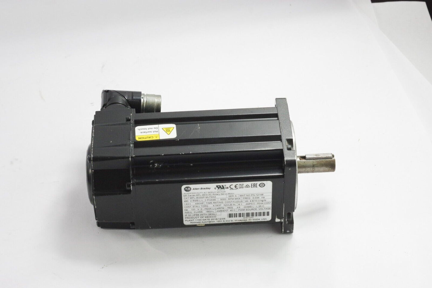 ALLEN BRADLEY MPL-B330P-MJ72AA SER. A AC Servo Motor - Used