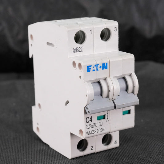 EATON WMZS2C04 Miniature 2-Pole Circuit Breaker 4A 277/480VAC