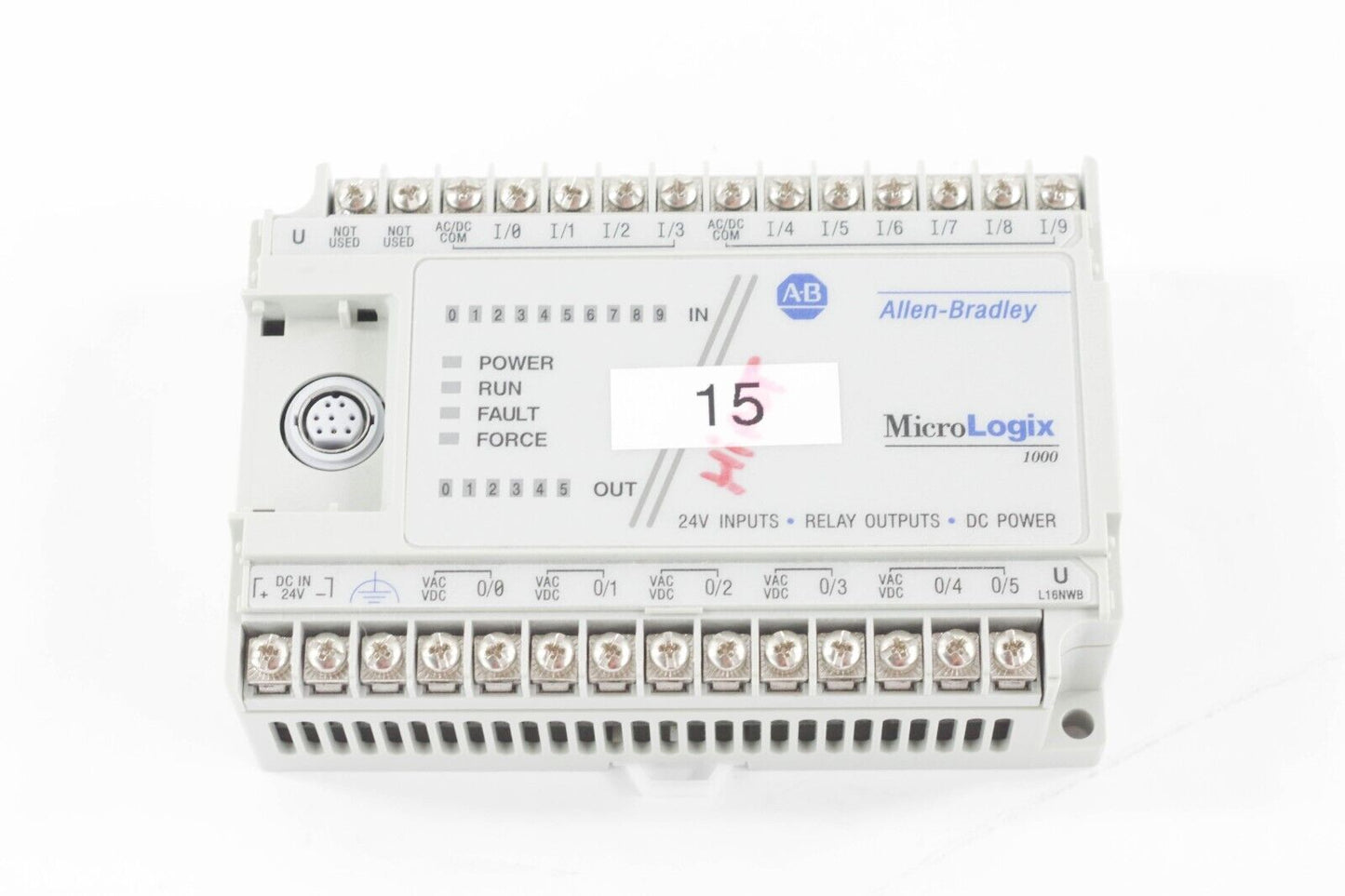 Allen Bradley 1761-L16NWB Ser E FRN 1.0 MicroLogix 1000 Controller