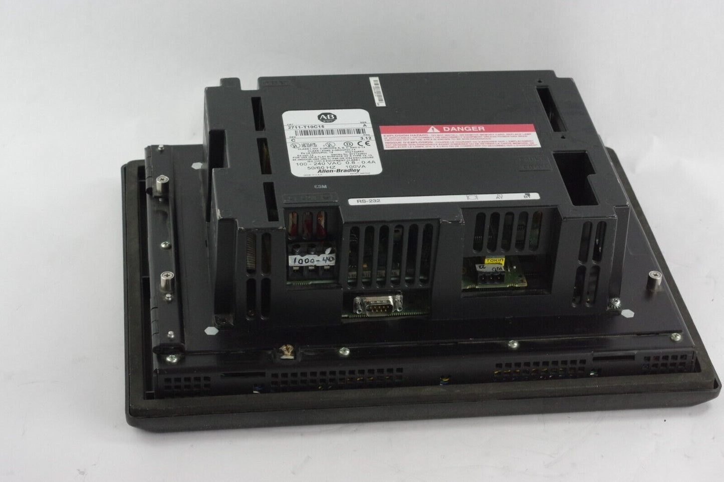 Allen Bradley 2711-T10C15 Ser A FRN 4.41 PanelView 1000 HMI Touchscreen Color