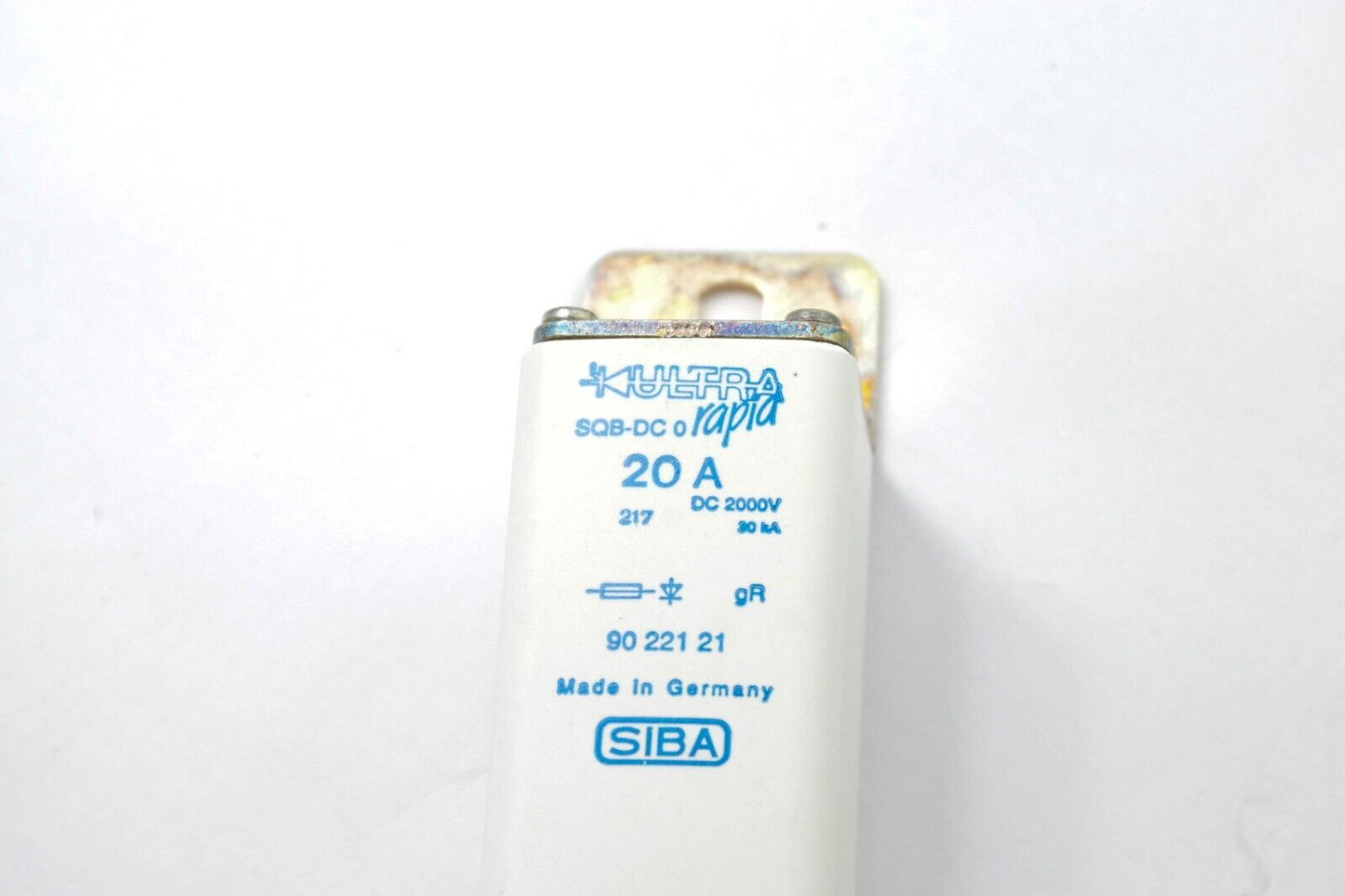 SIBA SQB-DC / SQB-DC0 20A SM246mm DC 2000V Ultra Rapid Railway Fuse 9022121.20