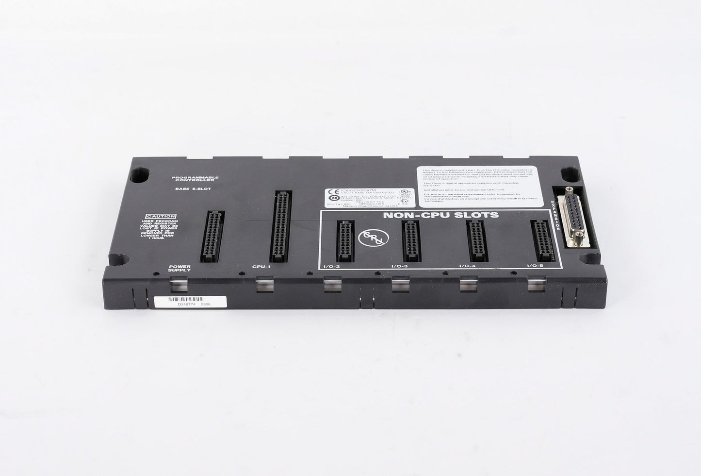 GE FANUC IC693CHS397M 5-Slot Base EMI PLC Board