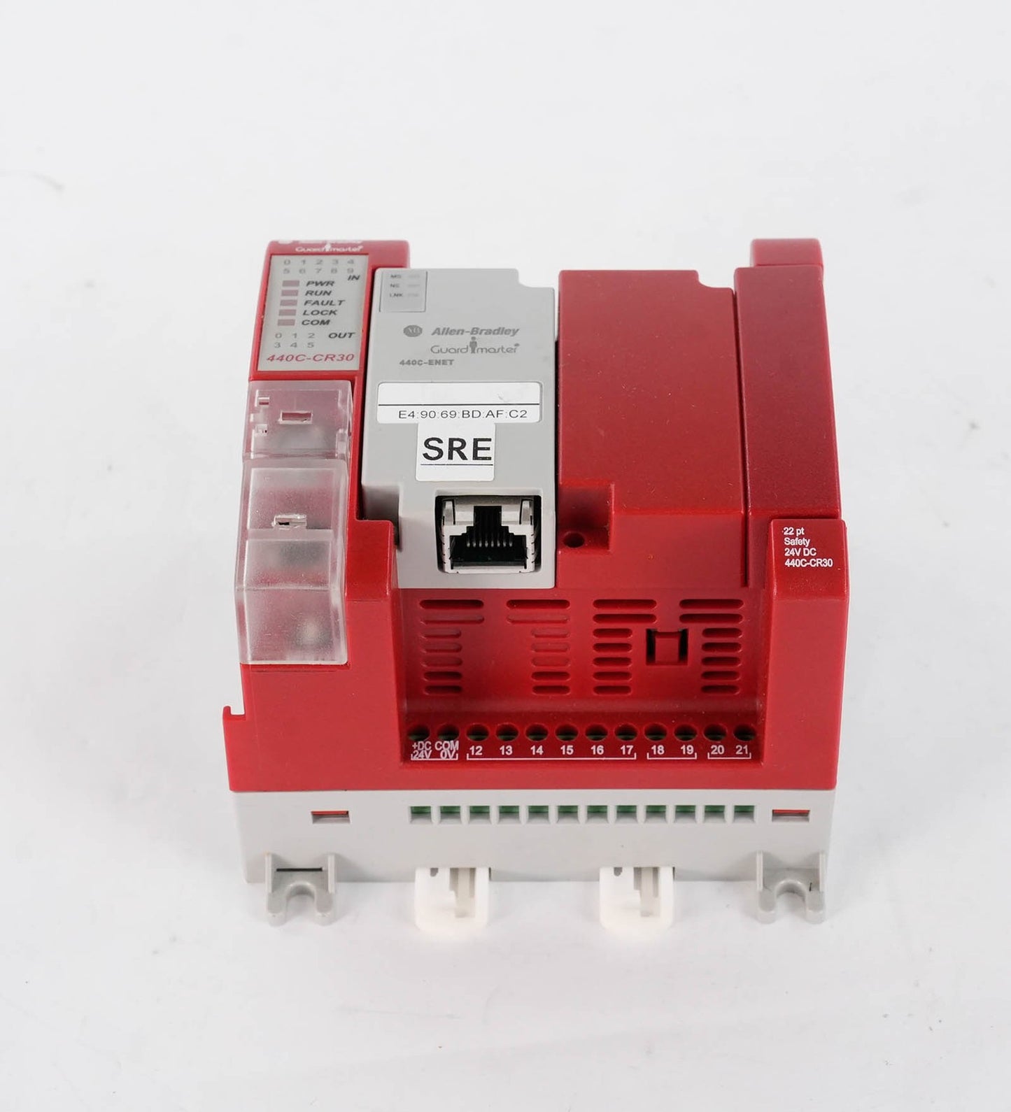 Allen Bradley 440C-CR30-22BBB Ser A Guardmaster Safety Relay + 440C-ENET