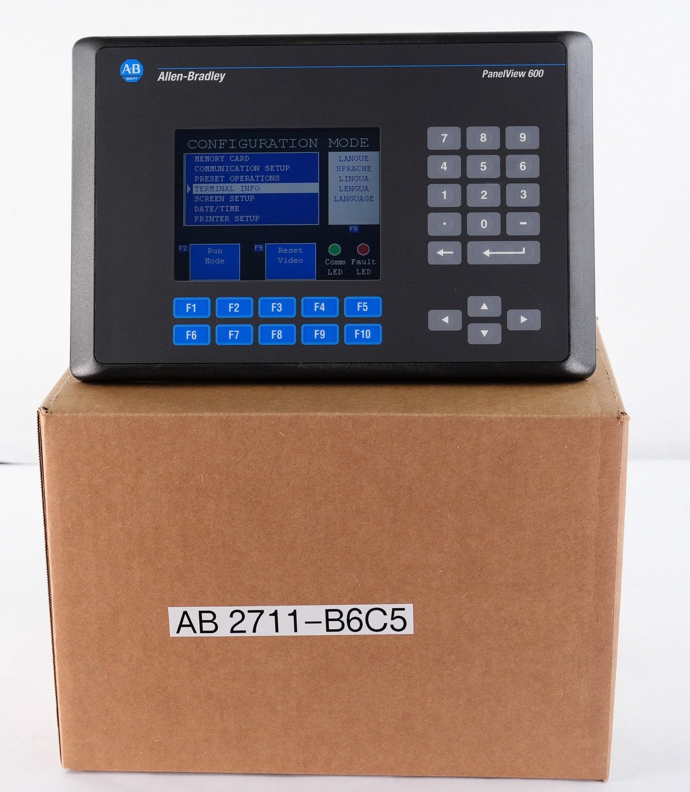 Allen Bradley 2711-B6C5 /C PanelView 600 Keypad 2711B6C5 - Not Original Box