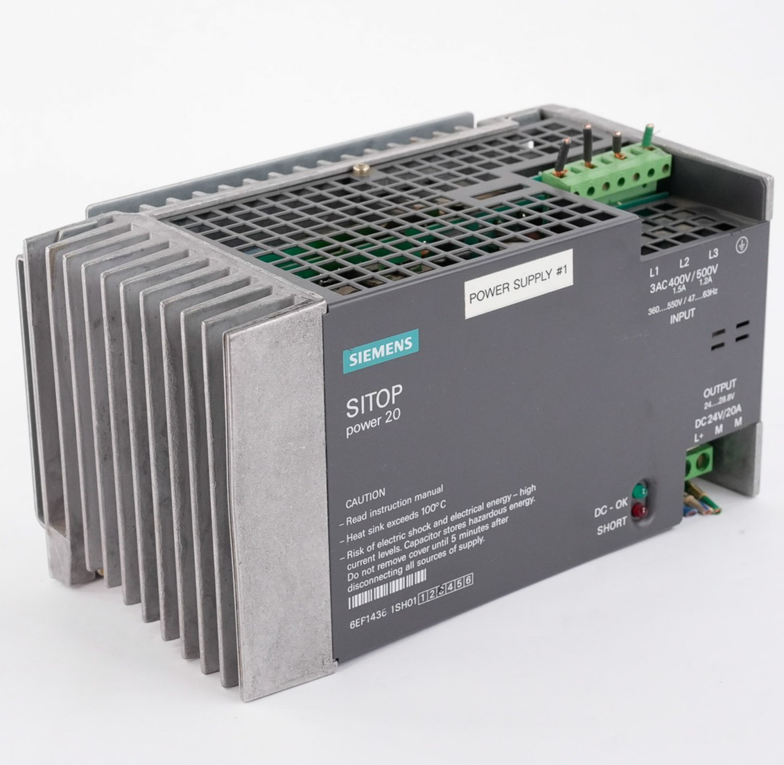 Siemens 6EP1436-1SH01 SITOP power20 Power Supply 400-500V 6EP14361SH01