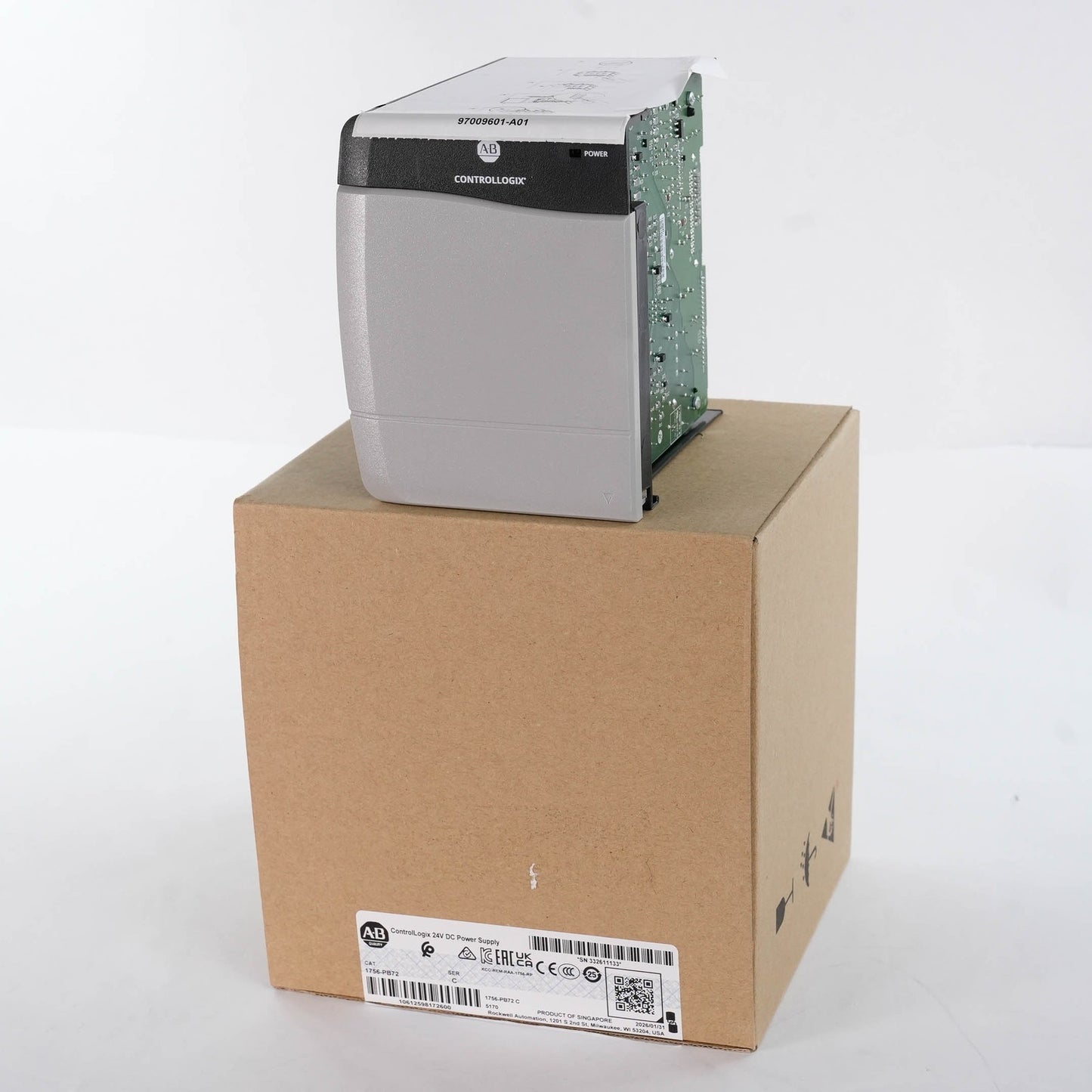 Allen Bradley 1756-PB72 Ser C ControlLogix 24V DC Standard Power Supply 1756PB72
