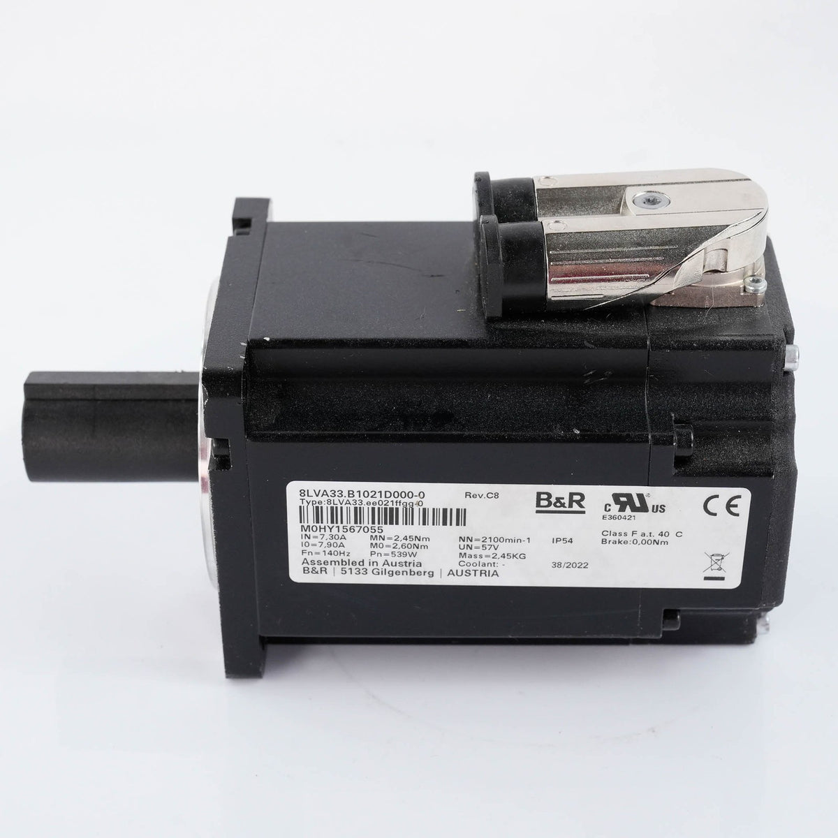 B&R 8LVA33.B1021D000-0 8LVA Synchronous Servo Motor 310V 1.35Nm 2100rpm 8LVA33B1