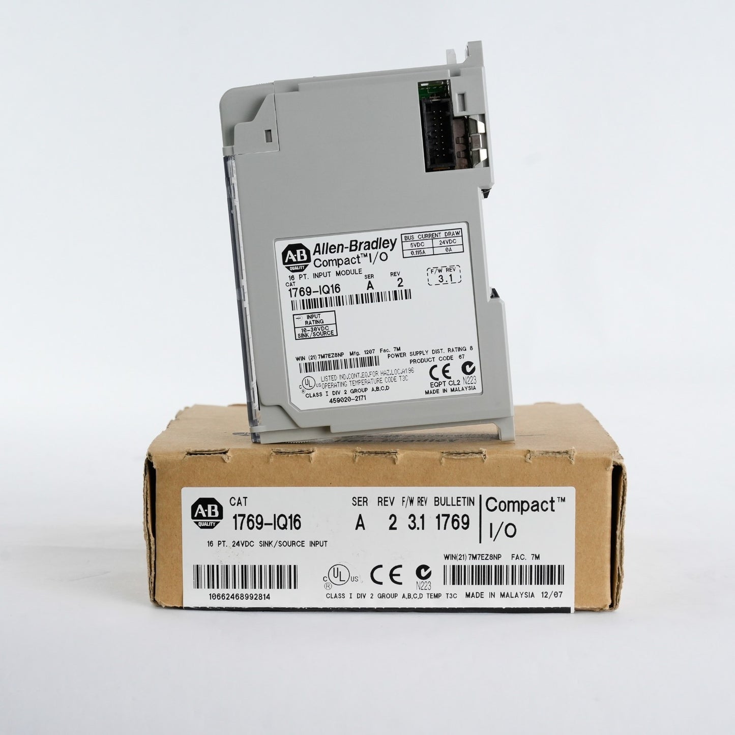Allen Bradley 1769-IQ16 /A Rev 2 CompactLogix I/O Module 1769IQ16 - Open Box