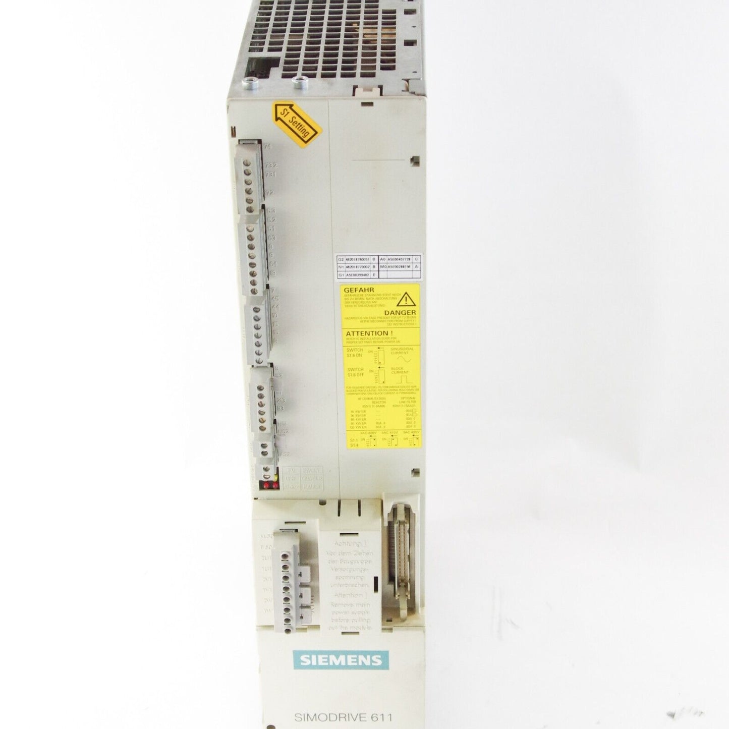 Siemens 6SN1146-1BB01-0BA1 / 6SN1111-0AB00-0AA0 SIMODRIVE Module