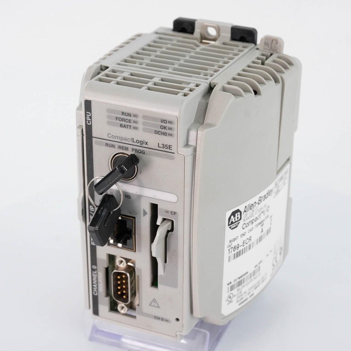 Allen Bradley 1769-L35E CompactLogix Ethernet Processor 1.5MB 1769L35E w/End Cap