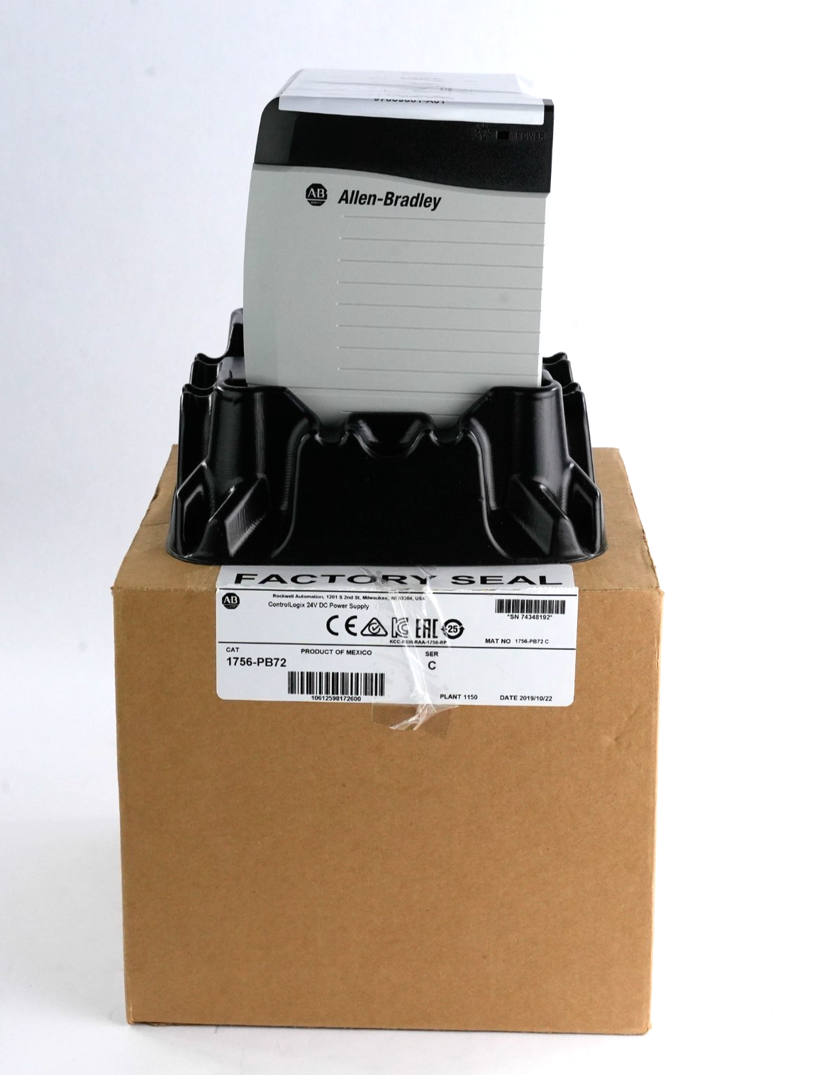 Allen Bradley 1756-PB72 /C ControlLogix 24VDC Power Supply - Open Box
