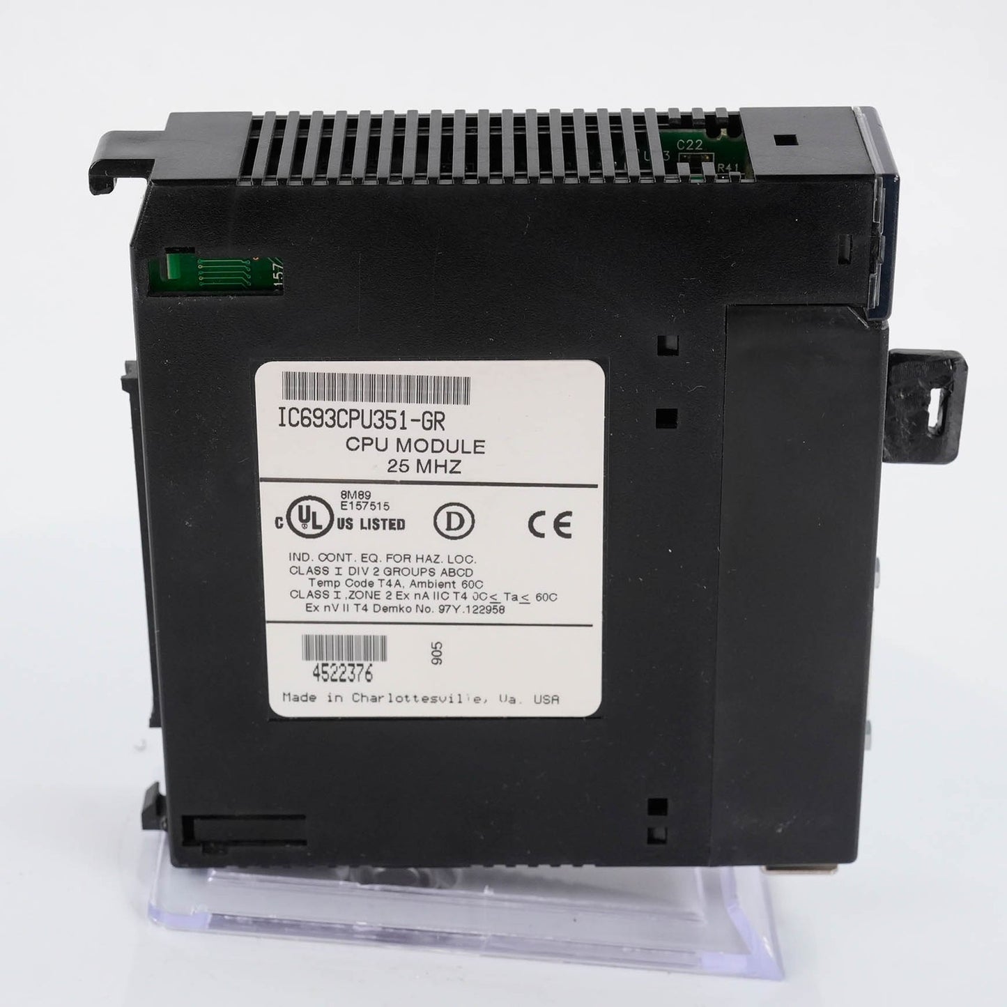 GE FANUC IC693CPU351-GR Series 90-30 PLC CPU Module 240KB 8-Slot IC693CPU351GR