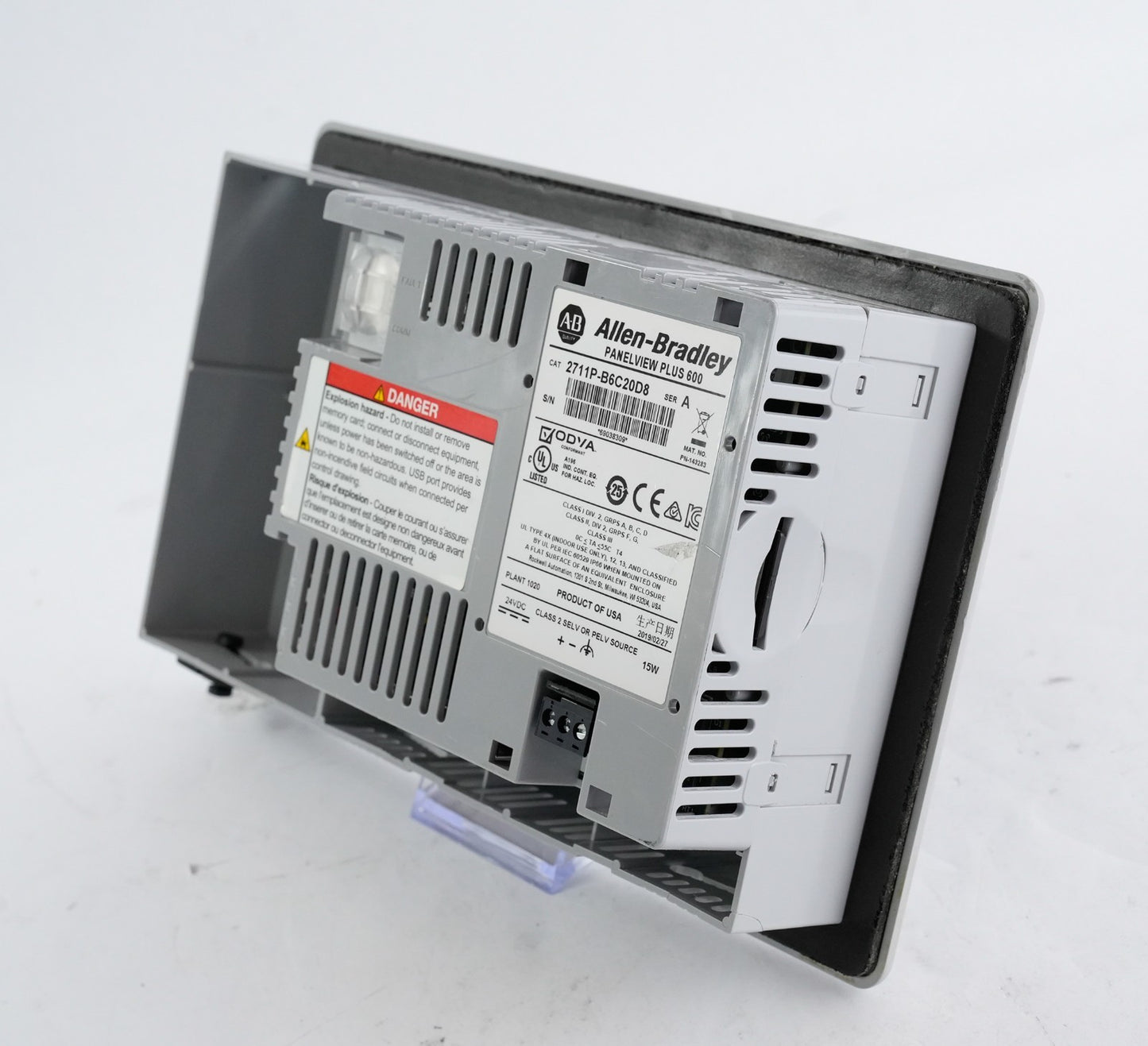 Allen Bradley 2711P-B6C20D8 /A PanelView Plus 600 Operator Interface Terminal