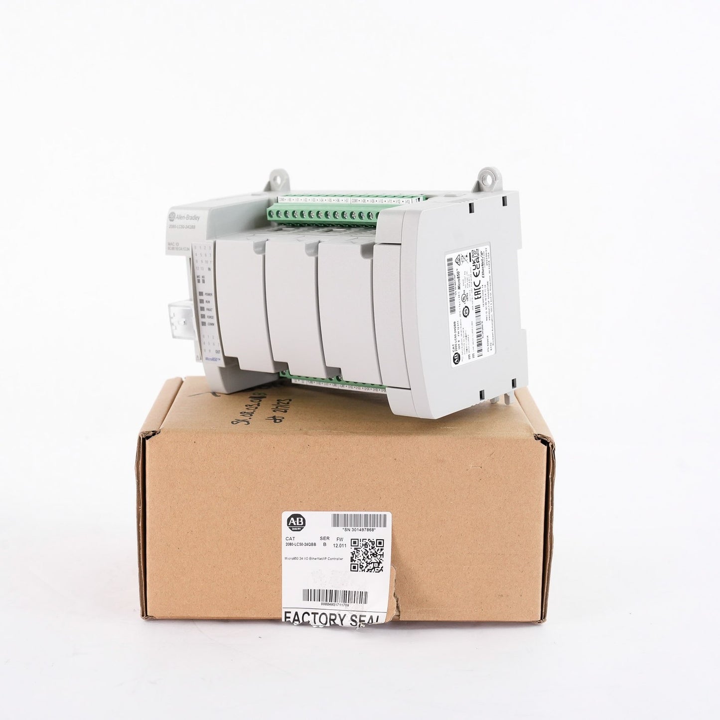 Allen Bradley 2080-LC50-24QBB /B Micro850 PLC 24 Point Controller - Open Box