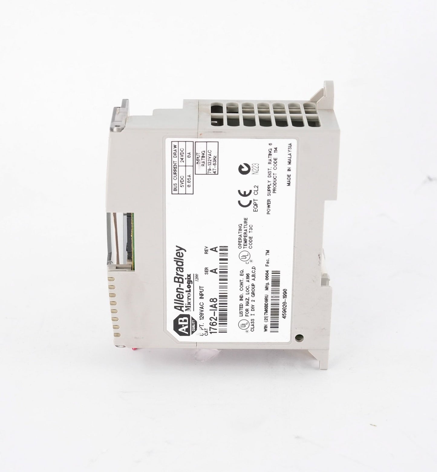 Allen Bradley 1762-IA8 /A MicroLogix 8-Point 120V Digital Input Module 1762IA8