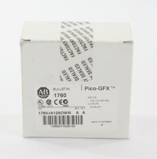 Allen Bradley 1760-IA12X0W4I Ser A / 1760-IA12XOW4I  Pico Controller - Sealed