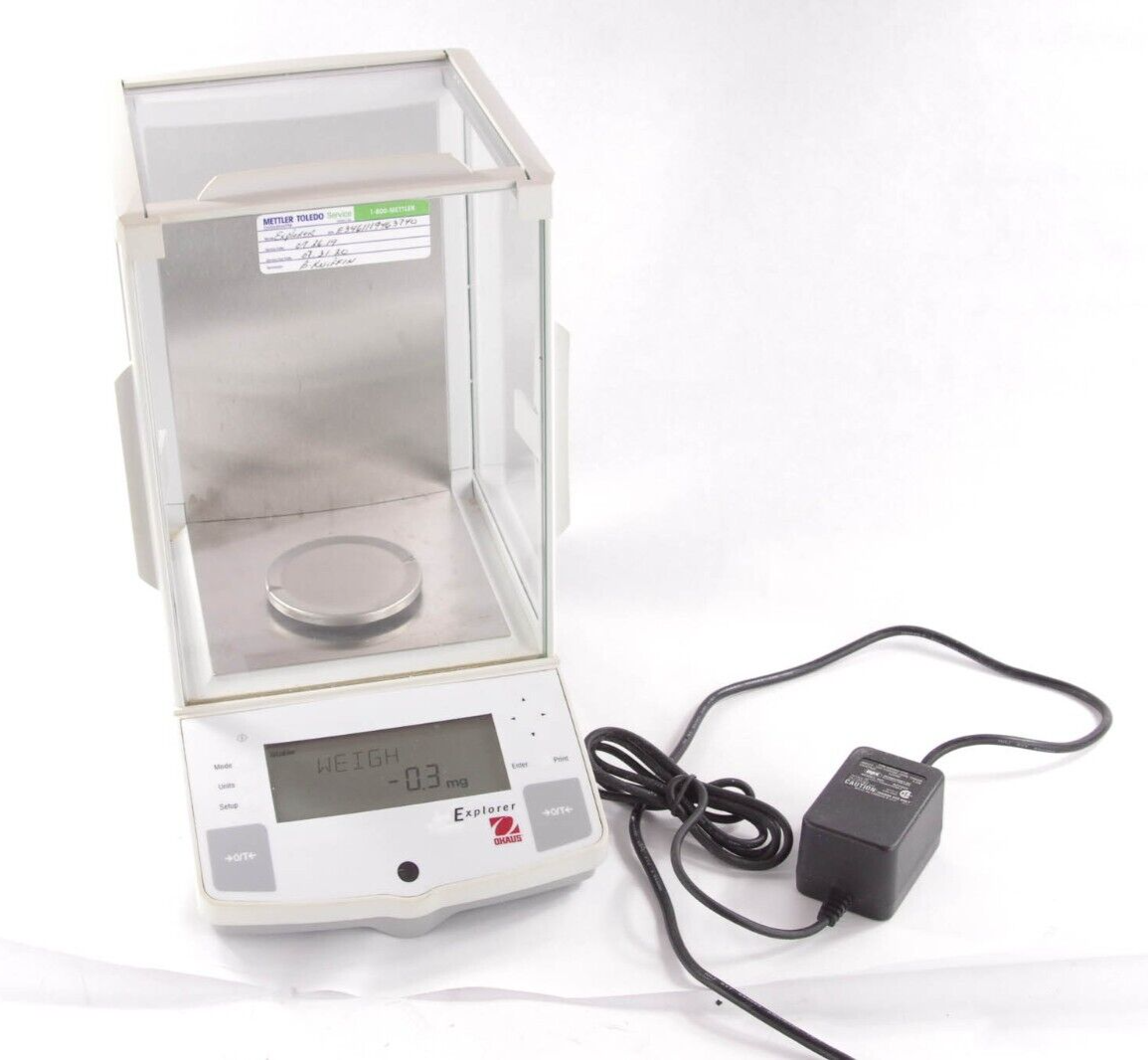 Ohaus E01140 Explorer Analytical Balance 110g Capacity / d=0.1mg Weight Verified