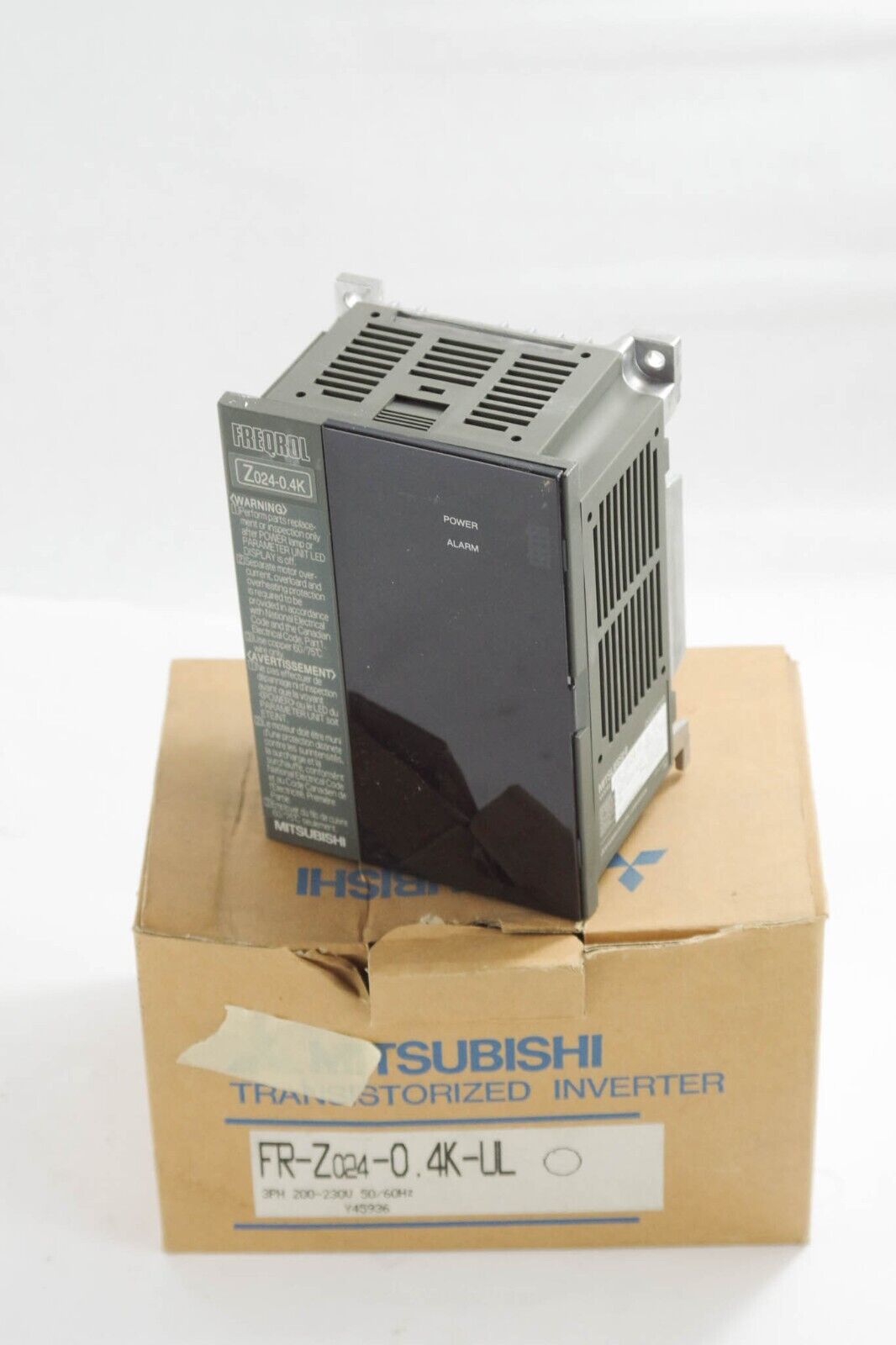 Mitsubishi Electric FR-Z024-0.4K-UL FREQROL Inverter / FRZ0240.4KUL