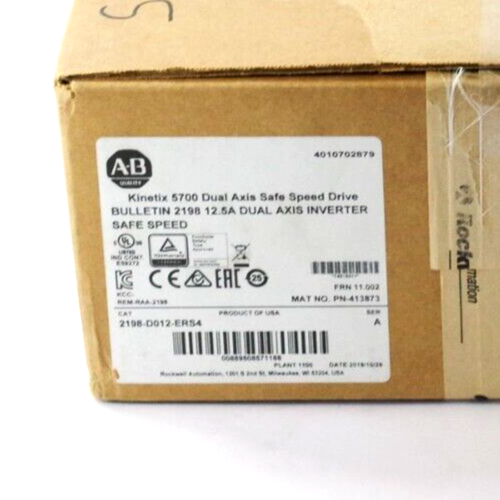 Allen Bradley 2198-D012-ERS4 Kinetix 5700 Dual Axis Safe Speed Drive - Open Box