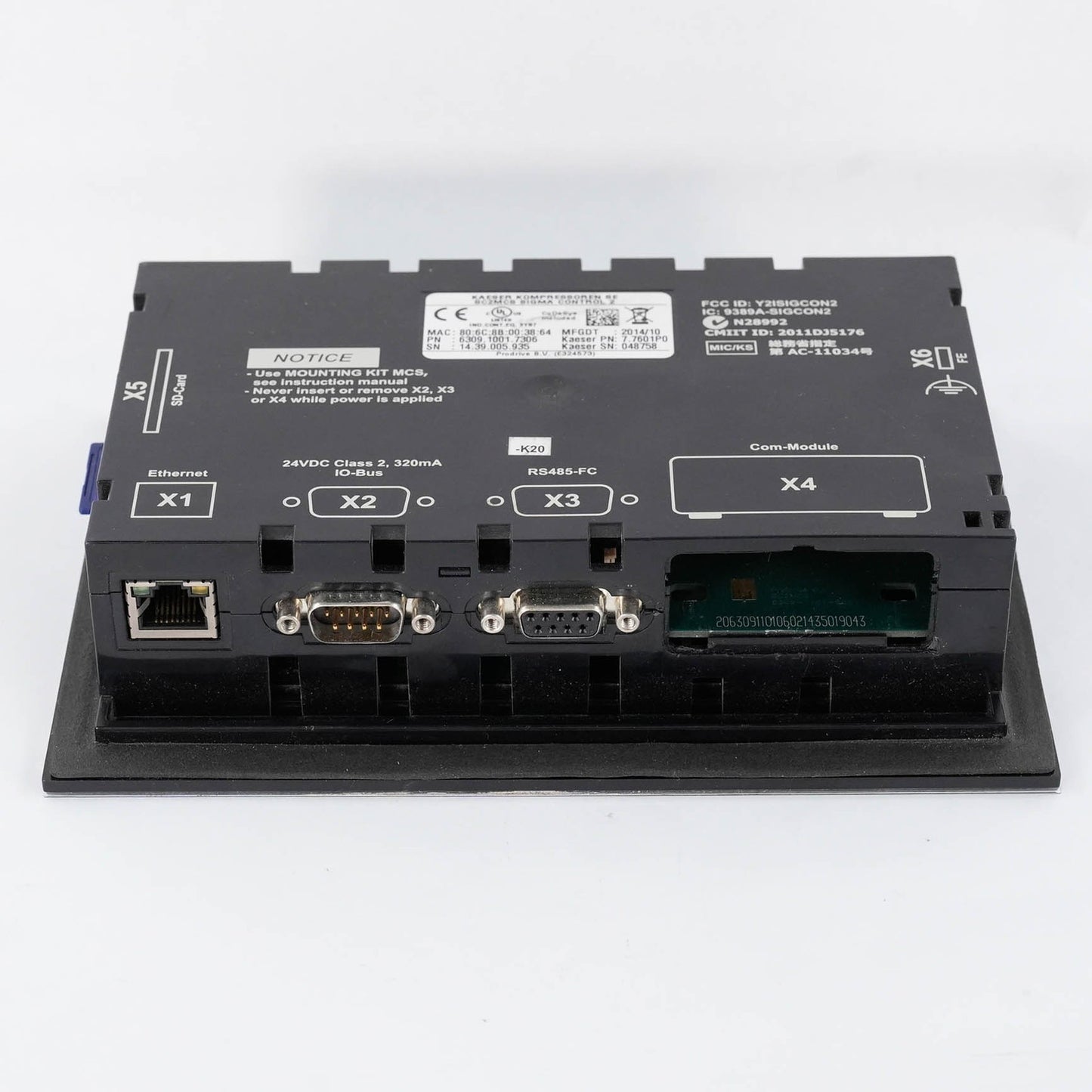 Kaeser 7.7601P0 6309.1001.7306 77601P0 Sigma Control 2 SC2MCS Compressor Control