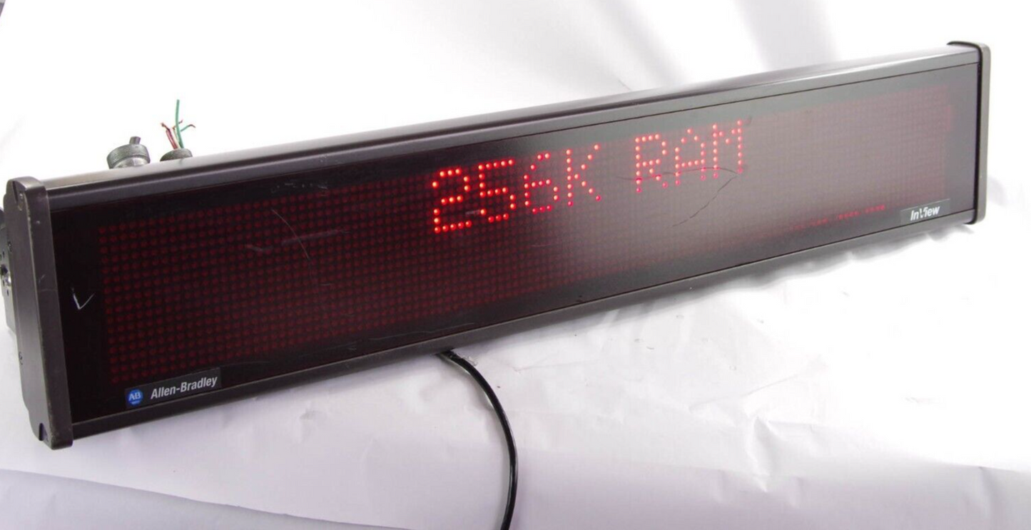 ALLEN-BRADLEY LED MESSAGE DISPLAY 2706-P42R SERIES C