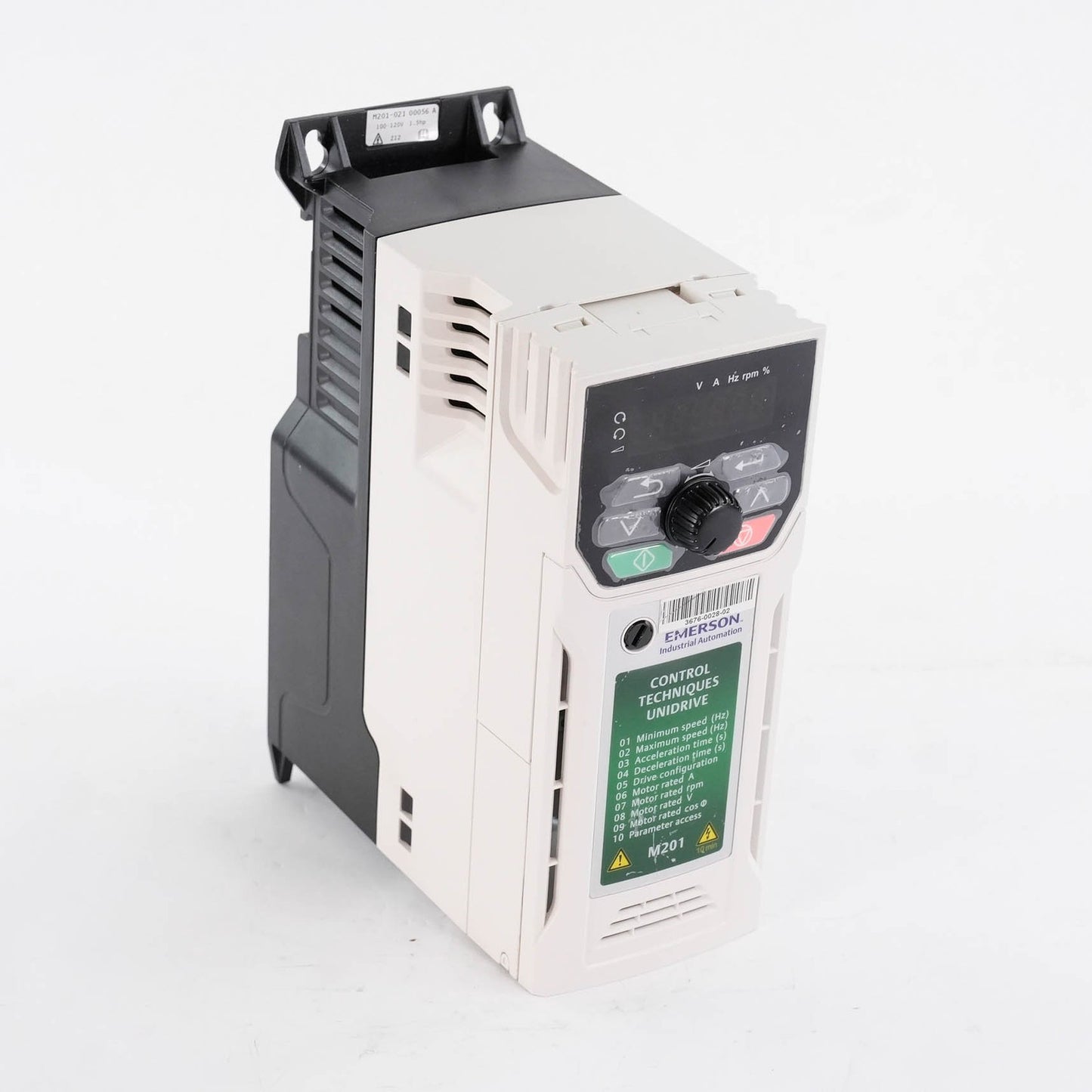 Emerson Unidrive M201-021 0056 A AC Drive 1.5kW 2HP 200-240V M201-0210056A