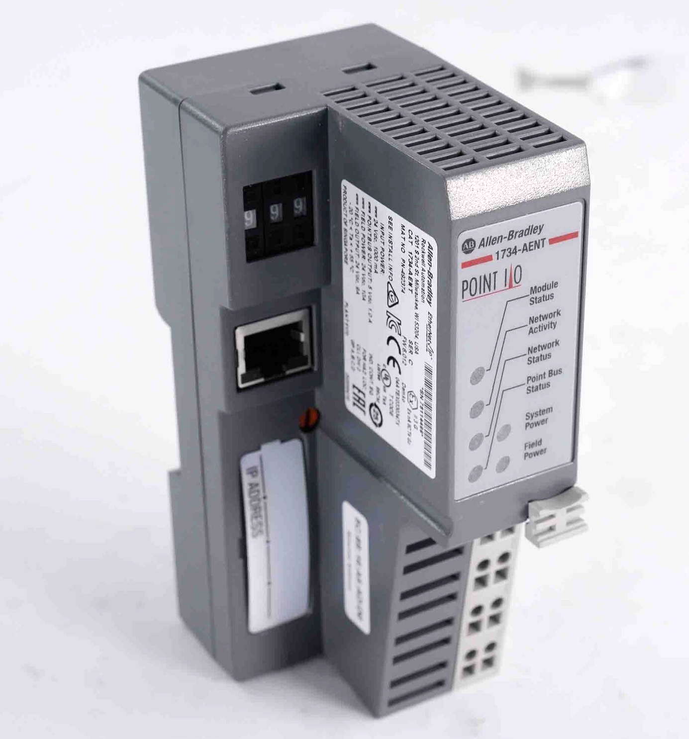 Allen Bradley 1734-AENT /C Point I/O Ethernet Adapter Module 24VDC 1734AENT