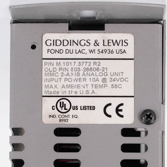 Giddings & Lewis Danaher M.1017.3772 R2 Centurion Drive 503-26606-21 - With Box