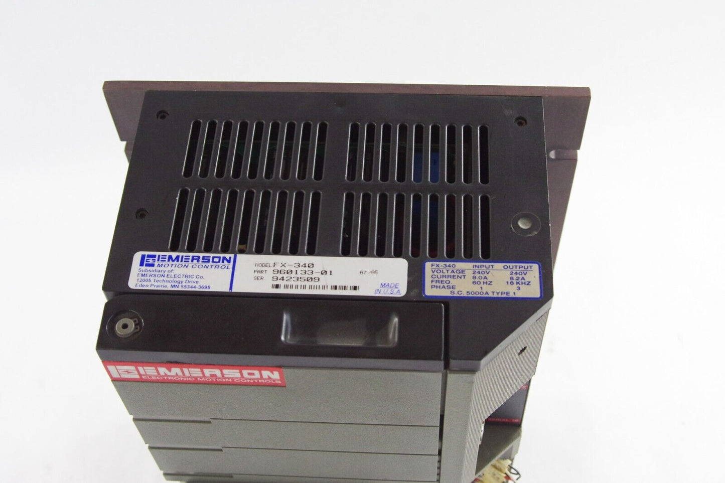 Emerson FX-340 Positioning Servo Drive 960133-01 A7/A5