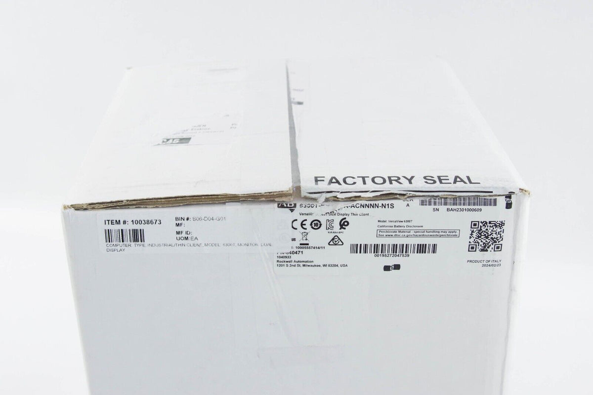 2024 Allen-Bradley 6300T-BBD2DA-ACNNNN-N1S A VersaView Dual Display Th ...