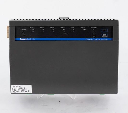 Andover Controls CPU-8M Continuum NetController CPU Module 254 Node CPU8M