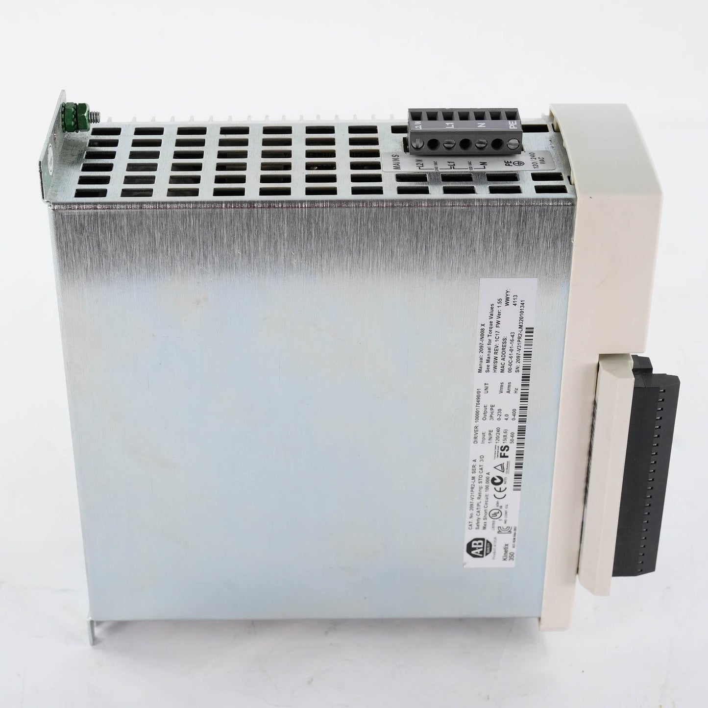 Allen Bradley 2097-V31PR2-LM /A Kinetix 350 Servo Drive 120/240V 2A 2097V31PR2LM