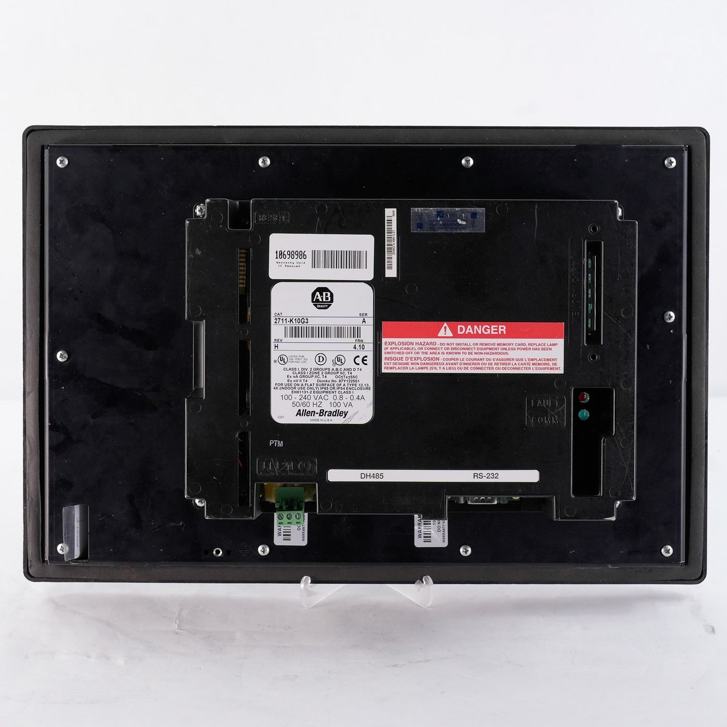 Allen Bradley 2711-K10G3 /A Rev H PanelView 1000 Keypad Display 2711K10G3