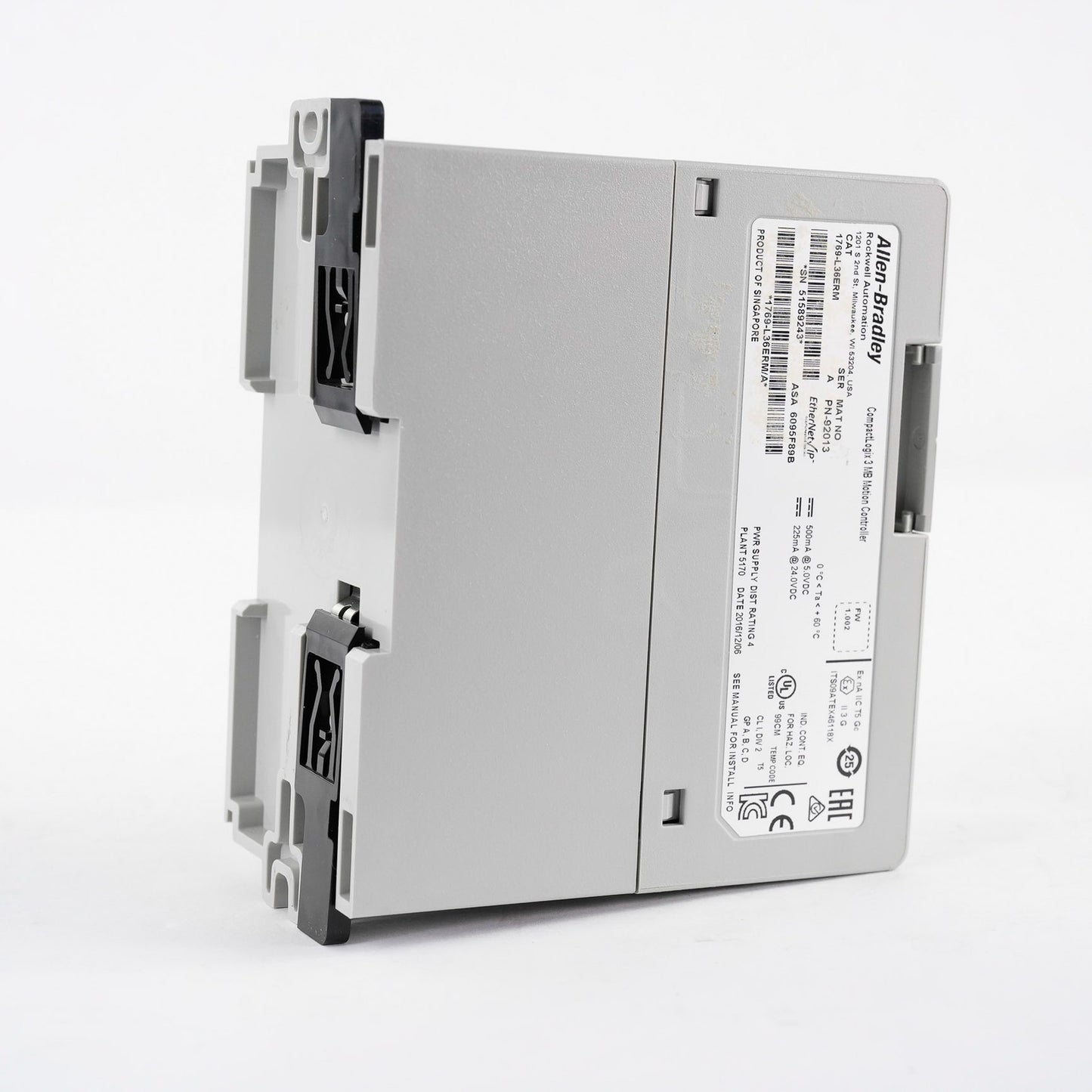 Allen Bradley 1769-L36ERM /A CompactLogix 3MB Motion Controller 1769L36ERM + ECR
