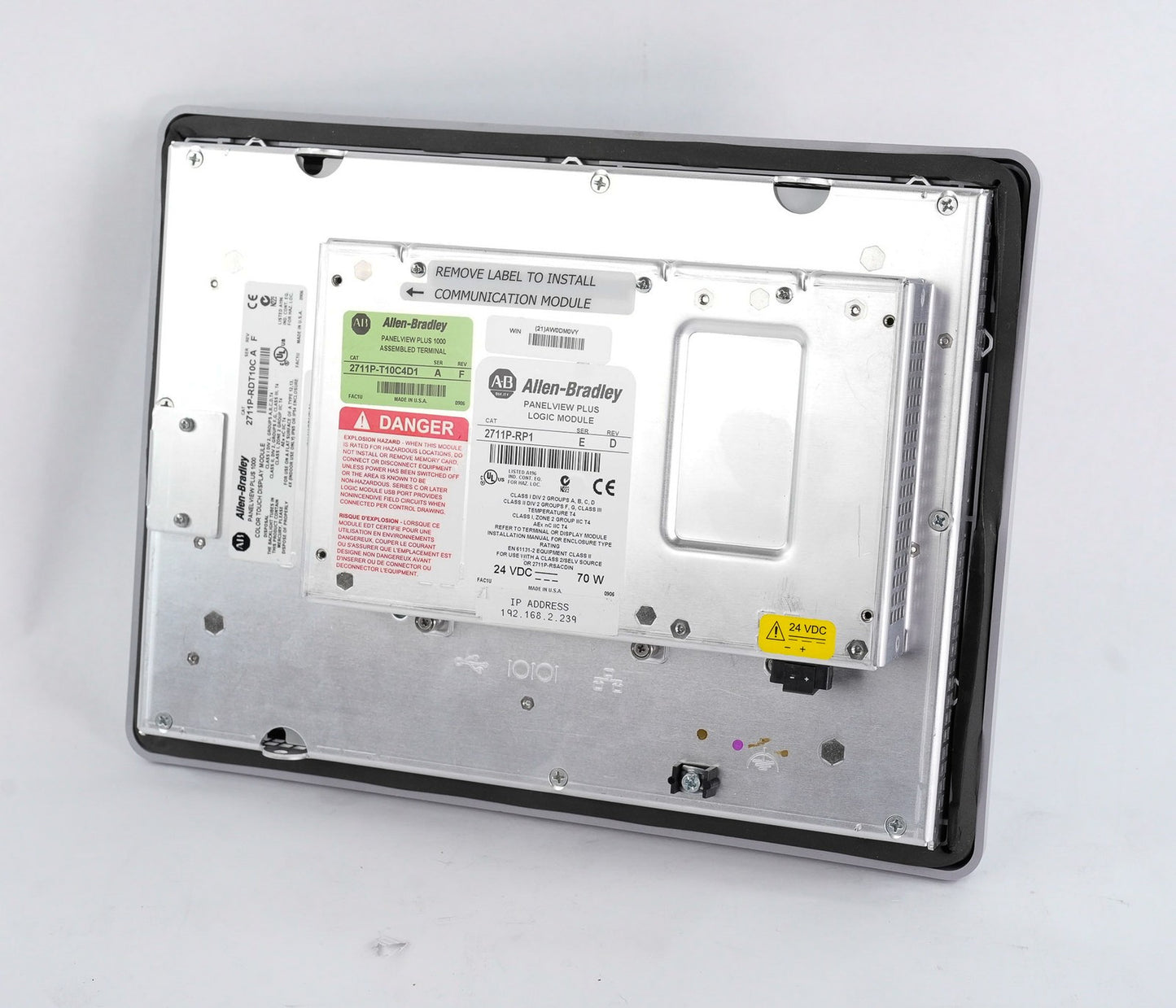 Allen Bradley 2711P-T10C4D1 /A PanelView Plus 1000 + 2711p-RP1/E RDT10C