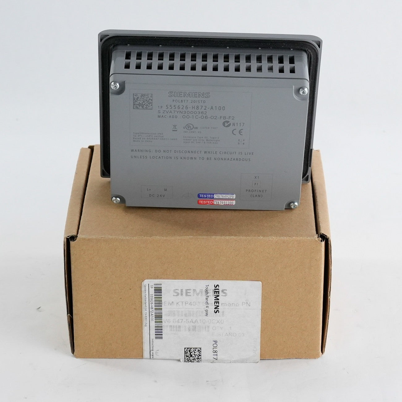 Simens POL8T7.20-STD S55626-H872-A100 Display Terminal S55626H872A100 - Open Box
