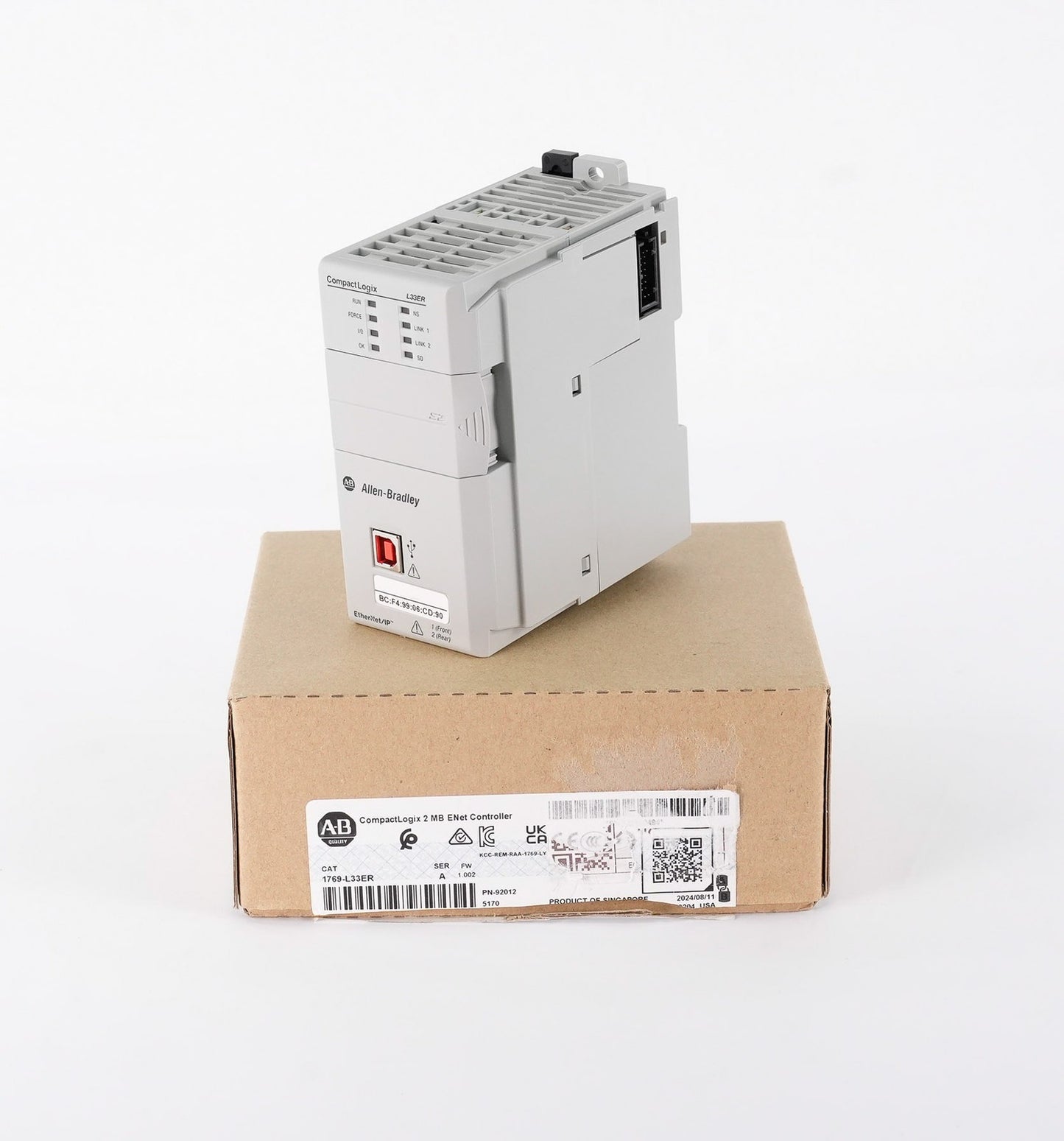 Allen Bradley 1769-L33ER /A CompactLogix 5370 Controller 2MB ENet - Open Box