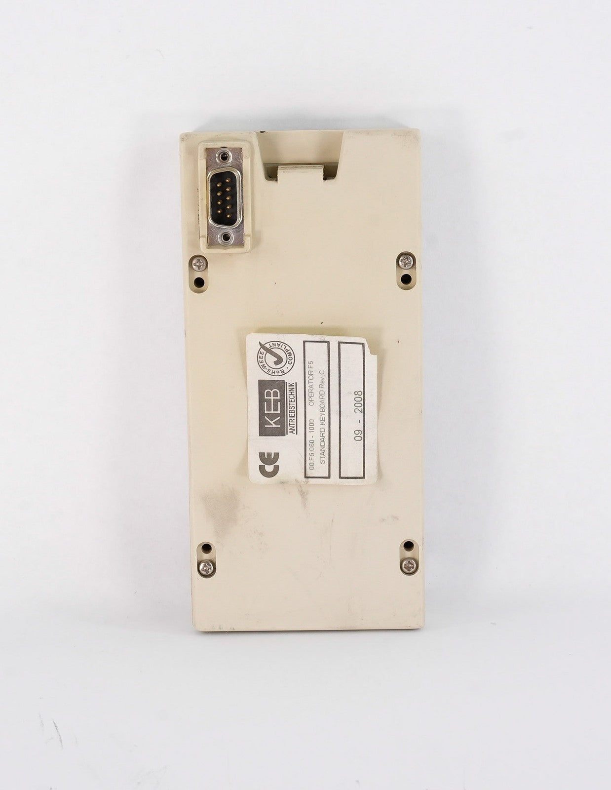 KEB Combivert 00.F5.060-1000 Operator F5 Standard Keyboard Rev. C 00F50601000