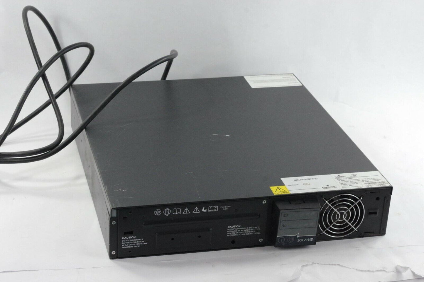 Emerson SolaHD S4K2U1500C UPS ON LINE 1500VA 120V 3G - No Batteries