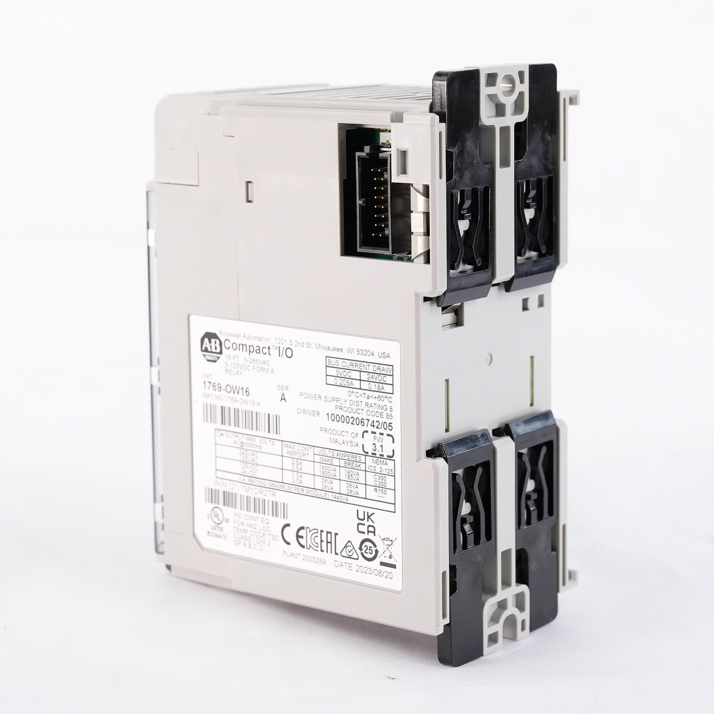 Allen Bradley 1769-OW16 /A CompactLogix 16-Pt Relay Output Module - Open Box
