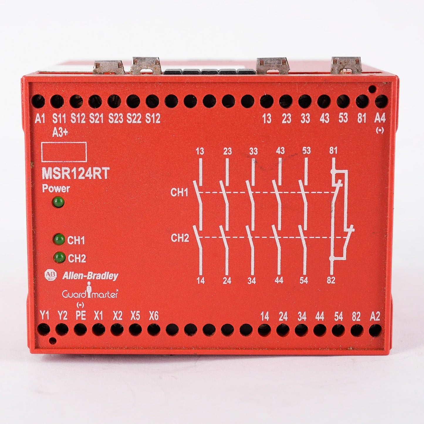 Allen Bradley 440R-G23108 /A Guardmaster MSR124RT Safety Relay 115VAC 250V 5A